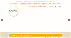 Desktop Screenshot of learningladdernursery.com
