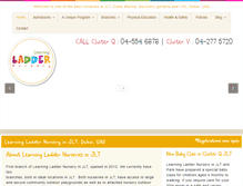 Tablet Screenshot of learningladdernursery.com